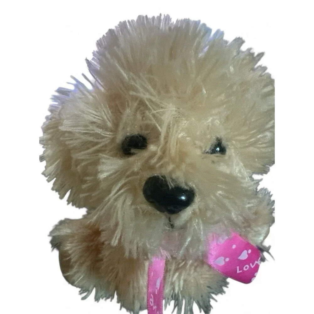 Dan Dee Collectors Choice Beige Fluffy Puppy Dog 7